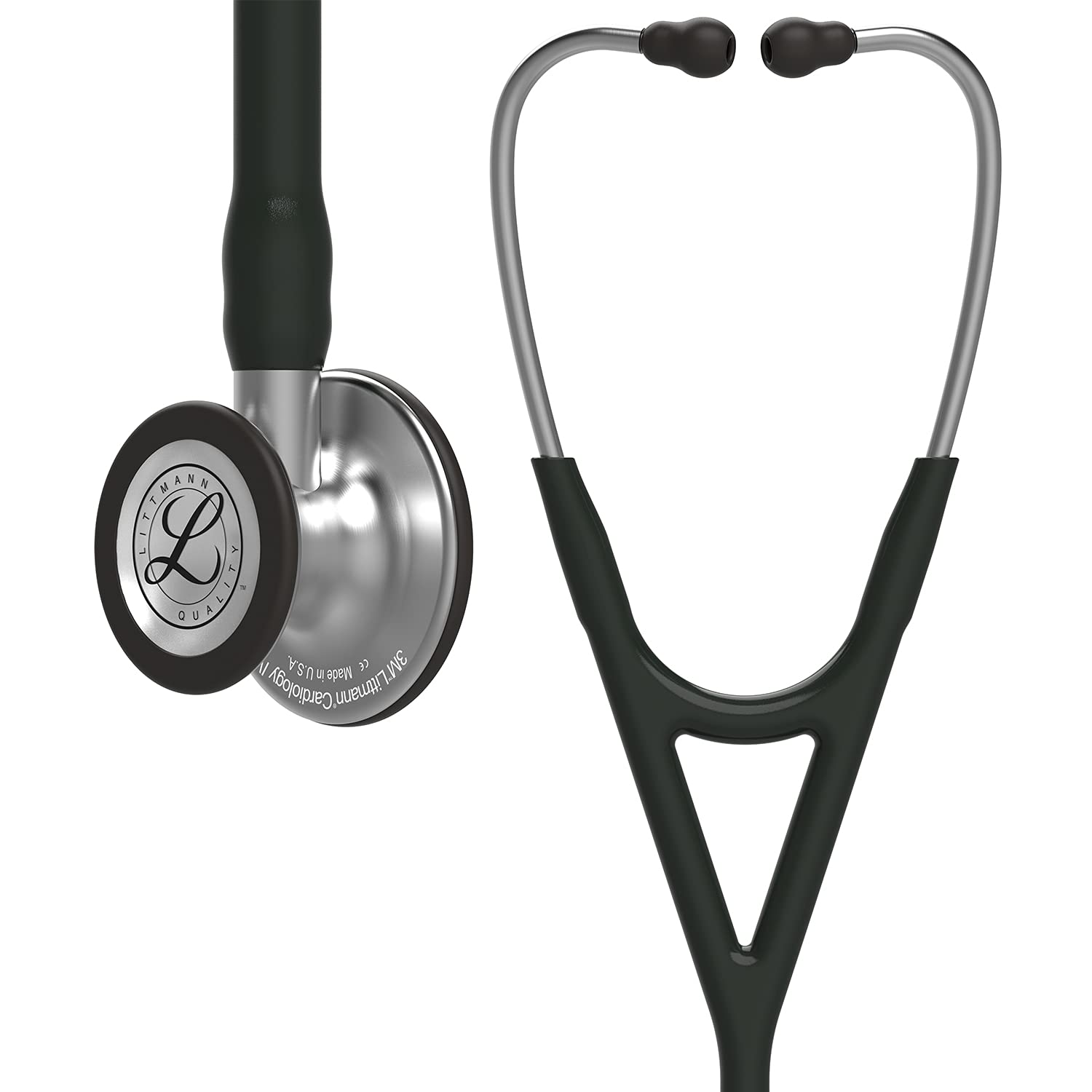 3M Littmann Cardiology IV Stethoscope (6152) - Standard Finish Chestpiece Black Tube