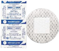 160 x  Medigrip Injection Plaster Adhesive Bandage - 25mm Round Paper Box IPPB16 Pack of 100